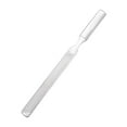 thumbnail image 1 of Limas de uñas para pulir uñas, acero inoxidable, profesionales para uso doméstico y en salones, limas para lijar uñas , 2 Lados, 180 Plata, 1 of 8