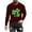 Wine, variant on ZRGHAOYLQ St. Patrick's Day Crewneck Shirts Big and Tall Plus Size T Shirts Cotton Mens Funny Shamrock Print Long Sleeve Pullover Classic Comfy Shirt Tops