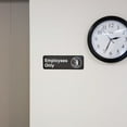 thumbnail image 4 of Vollrath Employees Only Sign, 3" x 9", Black/White, 4 of 4