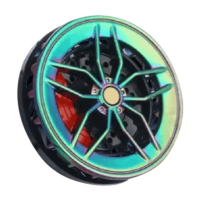 Clip de Ventilation de Voiture Diffuseur d'Aromathérapie Design à Roue Rotative Désodorisant en Plastique Abs avec Tranches Parfumées pour Décoration Intérieure de Voiture et Élimination des Odeurs Longue Durée