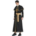 thumbnail image 4 of traje de sacerdote para hombres Túnica de Sacerdote Para Hombre Disfraz De Halloween Cardenal Católico Pontífice Clérigo Trajes - XL SG Magideal traje de sacerdote para hombres, 4 of 7