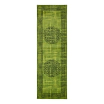 Unique Loom Imperial Collection Area Rug - Cypress (3' x 9' 10" Runner Sage Green/Black)
