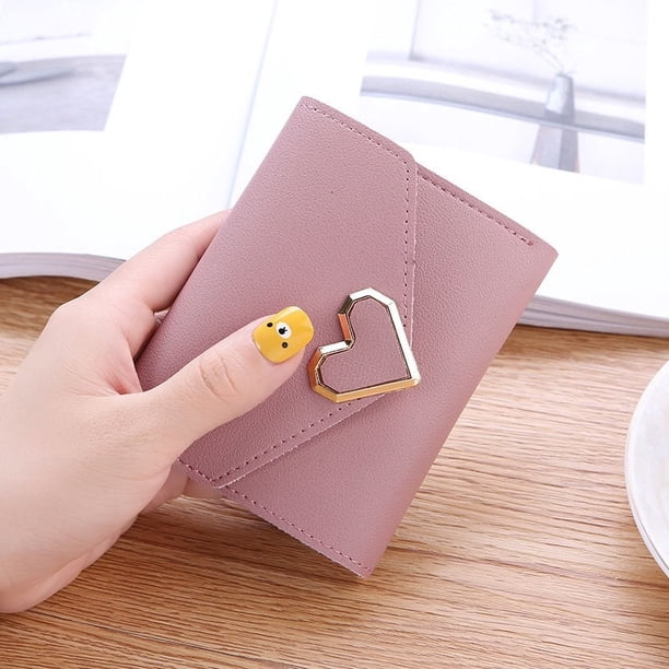 Carteras de mujer a la moda, monedero de cuero para mujer, Mini cerrojo, tarjetero sólido, monedero corto, cartera pequeña delgada, cerrojo con cremallera Tan Jianjun unisex