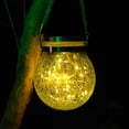 thumbnail image 1 of Luces solares, luces decorativas para exteriores, luces de jardín, luces colgantes, luces de deseos, luces de calle, latas de vidrio creativas, luces LED agrietadas, 1 of 5