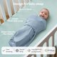 thumbnail image 4 of Paquete de 2 sacos de dormir tipo swaddle Momcozy para recién nacido, con cierre silencioso, 4 of 9