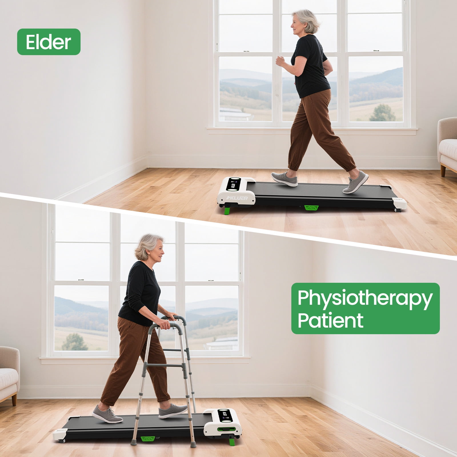 Incline Treadmills for Home, 2.5 HP Walking Pad Under Desk Treadmill with Remote Control
