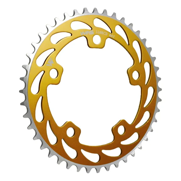 WFS Helix Chainring 44T 1/8" 110mm Old School BMX Single Speed Fixie , Gold #WFS3059