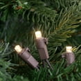 thumbnail image 3 of Northlight LED Wide Angle Christmas Lights - Warm White - 16.25' Brown Wire - 50ct, 3 of 5