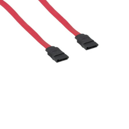 Serial Connector Pins - Kentek 1.5 Feet FT SATA Device Cable Cord 26 AWG 7 Pin Serial ATA Female to Female F/F 180 Degree Connector Internal 3.0 Gbps for PC Mac HDD Motherboard
