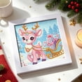 thumbnail image 5 of Christmas Diamond Art Kit, 7.09in Christmas printed canvas with Frame Holiday Craft Gift, 5 of 6