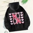 thumbnail image 1 of Sudadera con capucha para mujer, sudadera informal suave y duradera, color negro, Tops, sudadera para pesca, compras, desplazamientos, viajes, trabajo L, 1 of 10