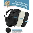thumbnail image 6 of Pawaboo Pet Carrier Backpack, Adjustable Pet Front Backpack Cat Dog Carrier Backpack Safety Travel Bag, Legs Out, Easy-Fit for Traveling Hiking Camping for Small Medium Dogs Puppies - Medium, Black, 6 of 10