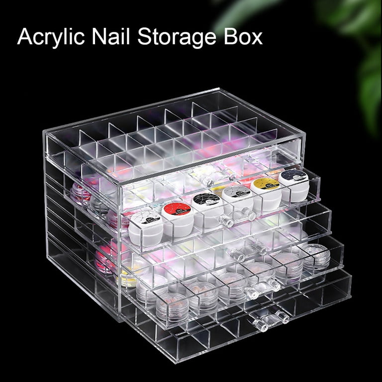 Acrylic Nail Rhinestone Box Grid Easy Access Clear Storage Tool Organizer  Eco-friendly Nail Rhinestone Box – the best products in the Joom Geek  online store