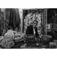 thumbnail image 2 of Inazio Kuesta, Joxe 32x24 Gold Ornate Wood Framed with Double Matting Museum Art Print Titled - Rope Seller In A Bazaar (Iran), 2 of 4