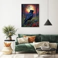 thumbnail image 2 of The American Crow Diamond Painting DIY 5D Numbering Kit, Crystal Rhinestone Diamond Painting Portrait of A Blackbird Pictures Wall Art Home Decor Gift, 2 of 7