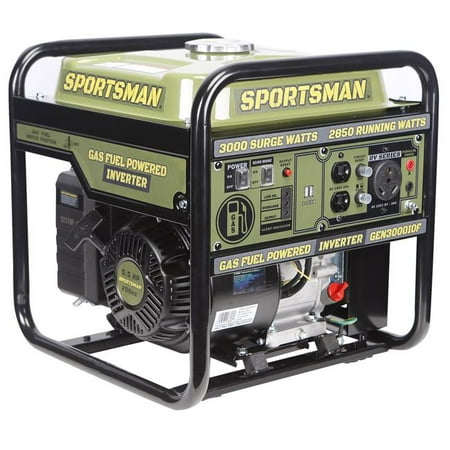 

3000 Surge watt Open Frame Portable Gasoline Inverter Generator Green
