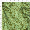 thumbnail image 3 of Soimoi Japan Crepe Satin Green Fabric By the Yard - 54 Inch Wide - Leaves Pattern Fabric - Botanical and Elegant Designs for Various Uses Printed Fabric, 3 of 6