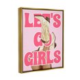 thumbnail image 4 of Stupell Industries Let's Go Girls Cowgirl Typography Painting Gold Floater Framed Canvas Art Print Wall Art, 17 x 21, 4 of 10