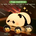 thumbnail image 2 of Luz nocturna de panda, lámpara de escritorio LED activada por tacto, lámpara de noche de bebé de dibujos animados lindo para dormitorio de niños, luz nocturna LED suave para niños, 2 of 5