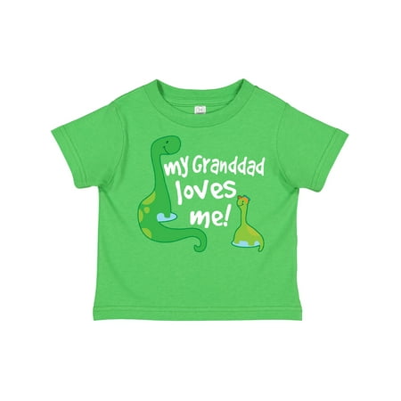 

Inktastic My Granddad Loves Me Dinosaur Grandson Gift Toddler Boy Girl T-Shirt