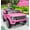 Pink, variant on Accreate 2-Seater 12V Kids Electric Ride-On Car w/ Remote, LED Lights, MP3/USB/AUX/FM, Hood Storage – Ages 3-8