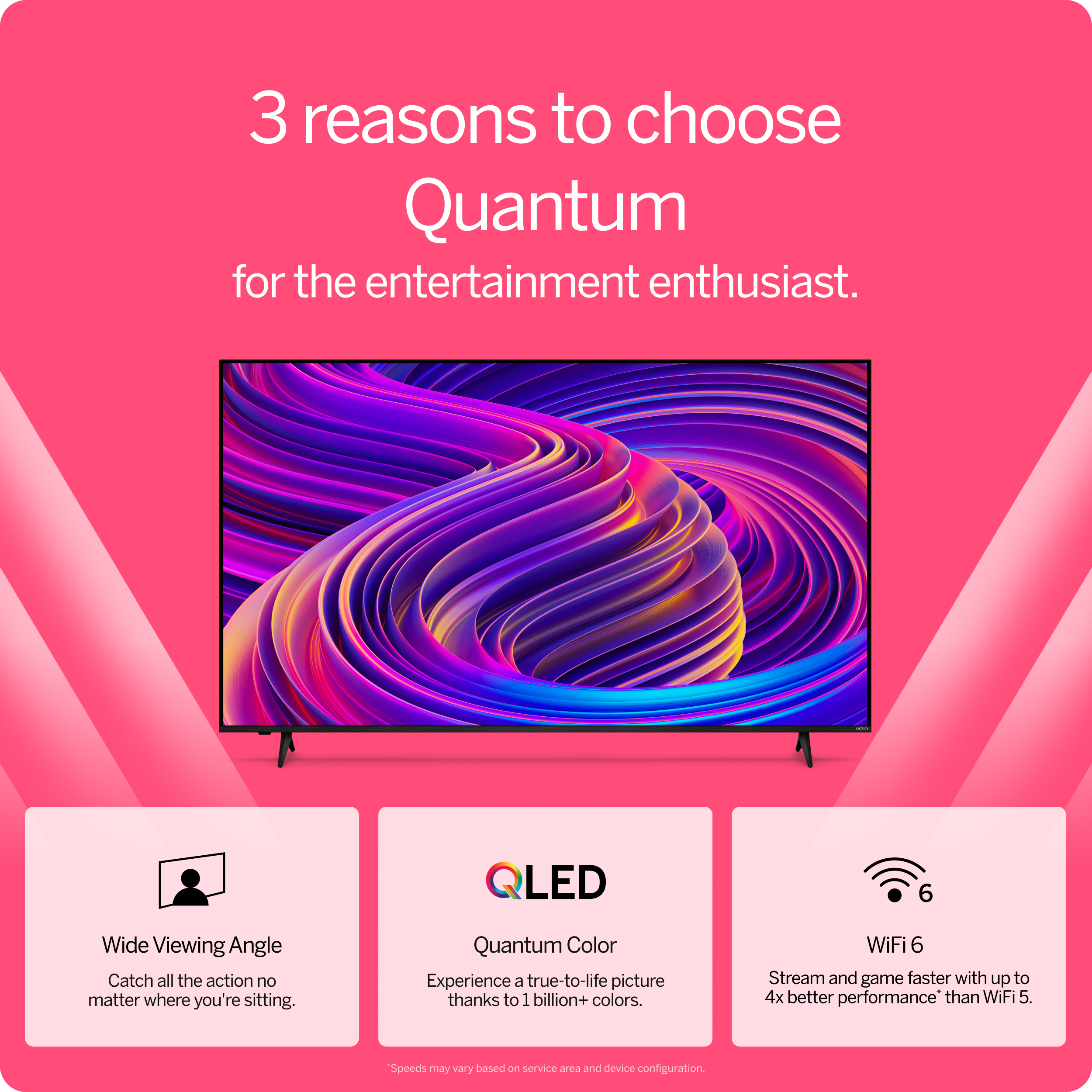 VIZIO 75" Class Quantum 4K QLED HDR Smart TV (NEW) M75Q6-L4 - image 4 of 24