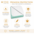 thumbnail image 4 of 6 Pack Bed Pads Reusable Incontinence Underpads 36 in x 34 in - Green, 4 of 10