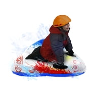 ESP 48-inch Triangle Inflatable Snow Tube Sled with Grab Bars - Multicolor