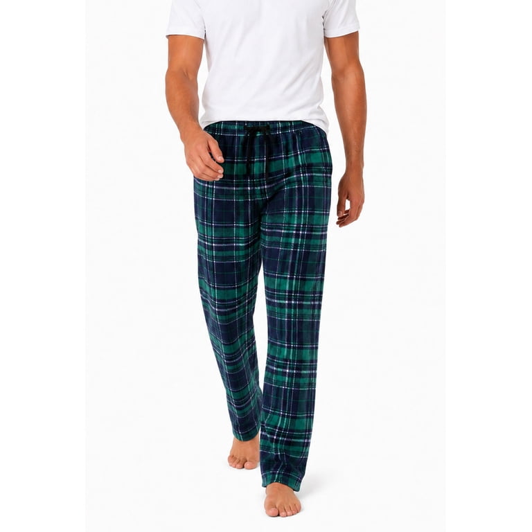 SMNDY Men's Fleece Pajama Pants, 3-Pack Plaid photo 4