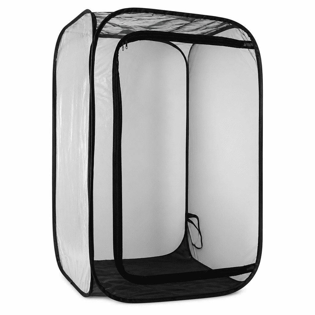 RAIRSKY 2/1pcs Foldable Butterfly Habitat Butterfly Cage for Caterpillars Outdoor Collapsible Insect Mesh Cage Terrarium Pop-up with Zipper Protection