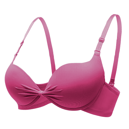 Fulorrnie Bras for Women Push Up Underwire Lift Comfort Lightly Lined Multiway Support ive Bra Hot Pink 38