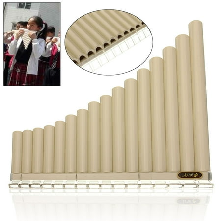 10 Mm 2 Flute - Beginners Pan Flute 16 Pipes Music Instrument Panpipe Easy Learn Awesome New