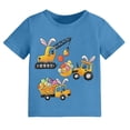 thumbnail image 4 of Shirts for Boys 10-12 , Boys Western Shirts , 5t Shirts Girls,Easter Holiday Bunny Egg Print Short Sleeve Casual T-Shirt For Toddler And Little Boys Play Outfit, 4 of 4