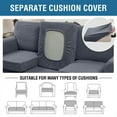 thumbnail image 6 of Sanmadrola 4 Piece High Stretch Sofa Slipcover Oversized Sofa Cover Furniture Protector Form Fit Thick Extra Large Sofa Cover for 3 Cushion Couch, 6 of 8