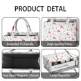 thumbnail image 4 of Large Capacity Tote Bag,White Christmas Reindeer and Tree Pattern Handbag Fashion Luxury Tote Bag,15.7"x13"x 5.1" Inches,Laptop Compatible, 4 of 6