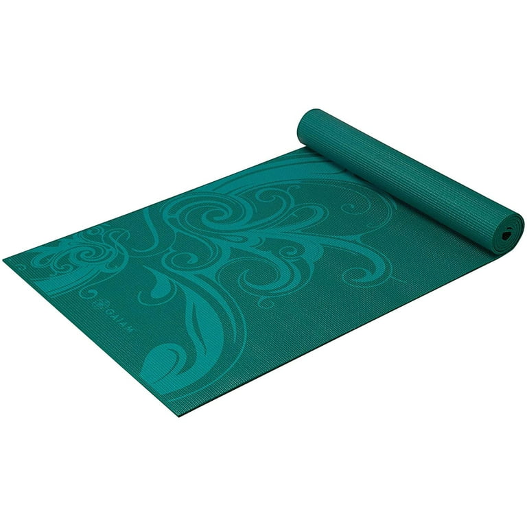 Gaiam Yoga Premium Printed Yoga Mat Size (68x24) 6 mm Turquoise