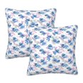 thumbnail image 1 of Fundas de almohada con diseño de Stitch, paquete de 2 fundas de almohada para sofá cama, sala de estar, 20 x 20 pulgadas, 1 of 8