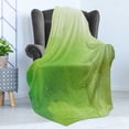 thumbnail image 4 of Sage Soft Flannel Fleece Blanket, Watercolors in Green Tones Abstract Blurred Dreamy Background Grungy Look, Cozy Plush for Indoor and Outdoor Use, 50" x 70", Apple Green Fern Green, by Ambesonne, 4 of 5