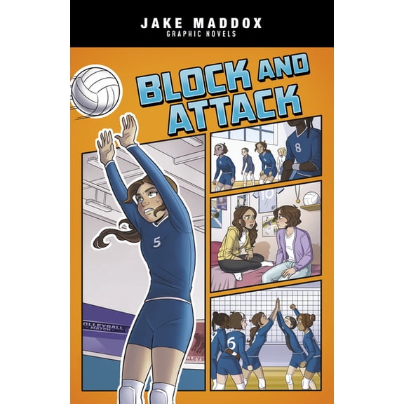 Jake Maddox Graphic Novels Block and Attack, (Paperback)