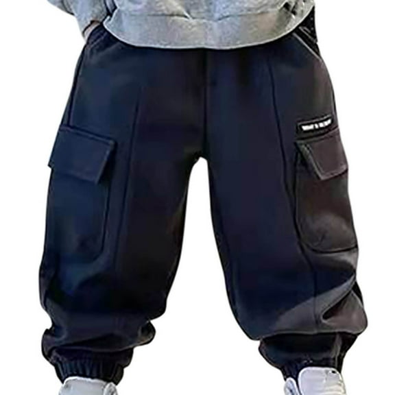Boy Khaki Pants Fashionable Solid Color Boys Pants Large Children Casual Pants Spring and Workwear Pants New Full Length Pants Gray 3T