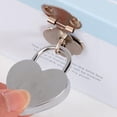thumbnail image 5 of Riousery Vintage Heart Shape Metal Padlock Silver Key Lock for Jewelry Box Luggage Household Craft Supplies 1.8 x 2.3 inches / 45 x 59 mm, 5 of 9