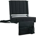 thumbnail image 1 of SPORT BEATS Asiento de estadio para gradas con respaldo y silla de estadio con cojín ancho acolchado - Incluye correa para el hombro y portavasos, 1 of 3