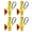 Yellow, variant on NANMELX 4Pcs Camping Rope with Locking Carabiner Clip Reflective Guy Lines with Guyline Adjuster Tensioner for Outdoor Hiking