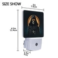 thumbnail image 4 of LED Sensor Night Light Auto On/Off Dusk to Dawn Lamp for Bedroom Hallway Skeleton with Glowing Eyes 2 Pack, 4 of 7