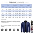 thumbnail image 3 of Men's Casual Spring and Fall Jacket Lightweight Bomber Jacket Men Color Block with Zipper Pocket Outerwear for Daily Wear Khaki 2XL, 3 of 5