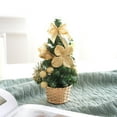 thumbnail image 6 of Christmas Ornaments 2025,Tabletop Christmas Tree with Ornaments, Artificial Christmas Tree for Home Office Indoor Bedroom Holiday Decorations, Decorated with Balls,Bows and Pine Cones (4PC-Gold), 6 of 6