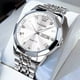 thumbnail image 1 of Reloj pulsera Olevs 9931 con correa de acero inoxidable color plateado - fondo blanco, 1 of 8