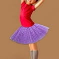 thumbnail image 3 of Girls Sparkling Star Tulle Skirt Ballet Dance Skorts 3 Layered Tulle Sequin Star Role-Playing Birthday Princess Party Girls, 3 of 9