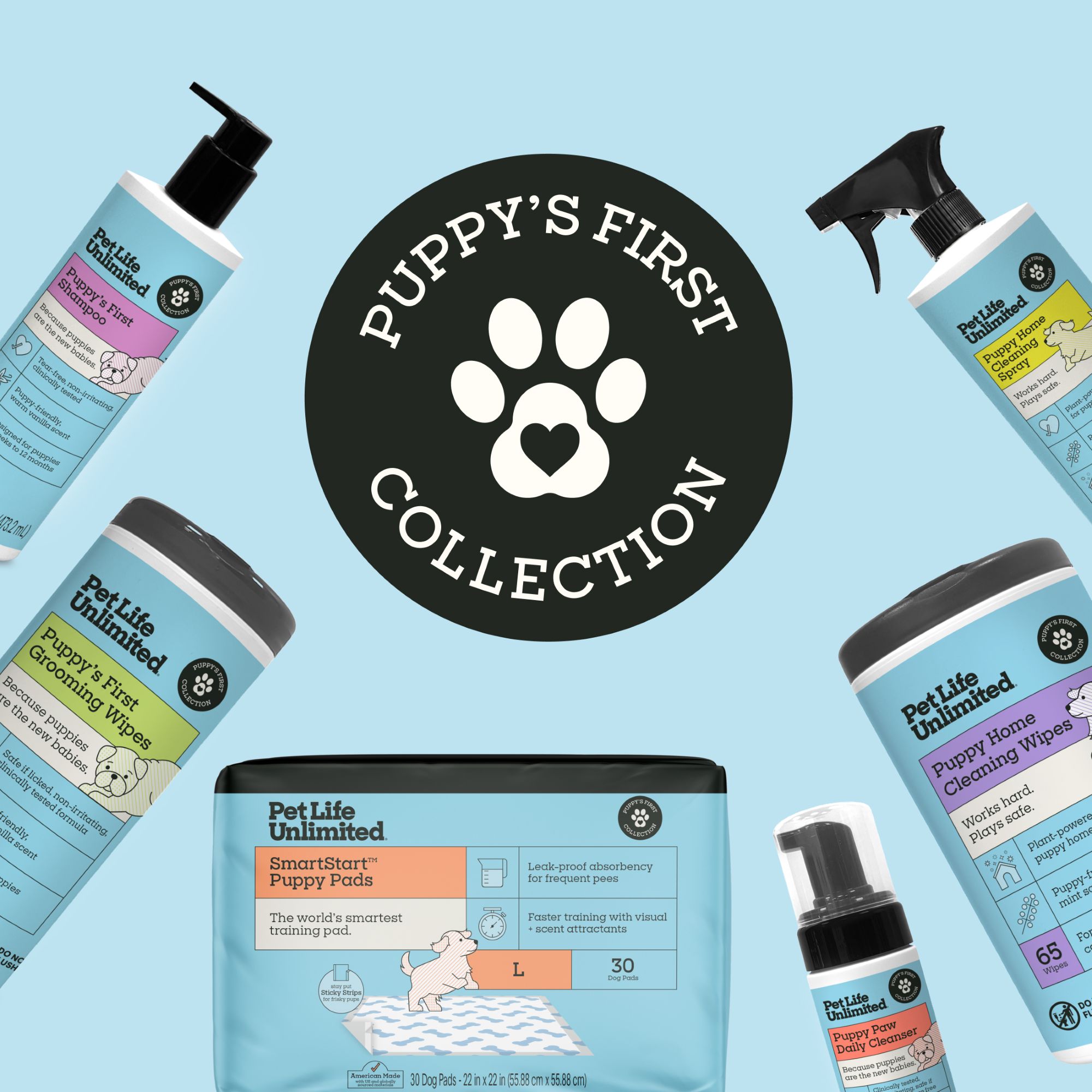 Pet Life Unlimited SmartStart Puppy Pads, Berry Lavender, L, 30ct