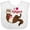 AA-White, variant on Inktastic I Love Ferrets Boys or Girls Baby Bib